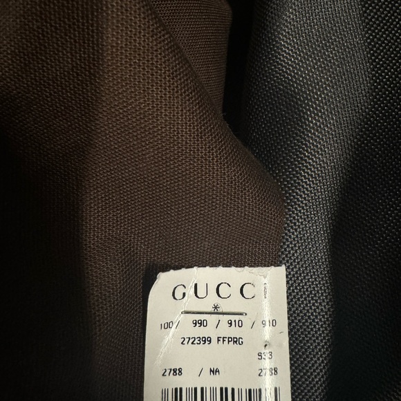 BRAND NEW RED BURGUNDY GUCCI HOBO HANDBAG PURSE LEATHER - Picture 8 of 9